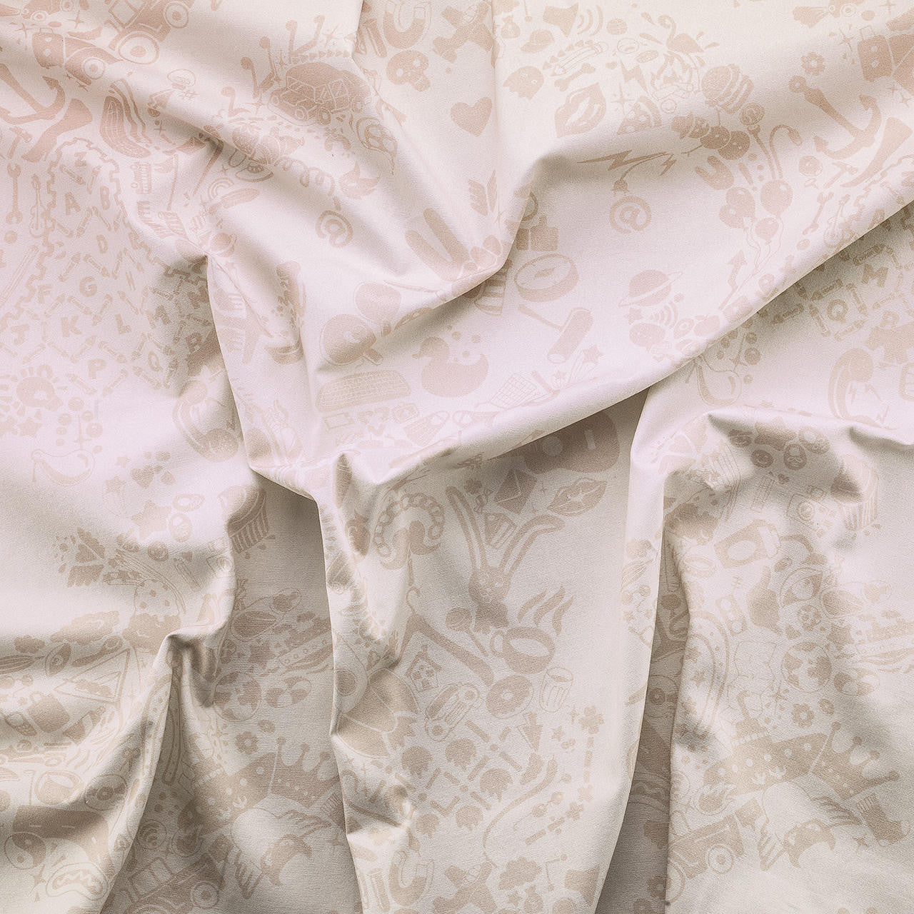 Mineheart New World Damask Stoff Pink Baumwolle 150cm