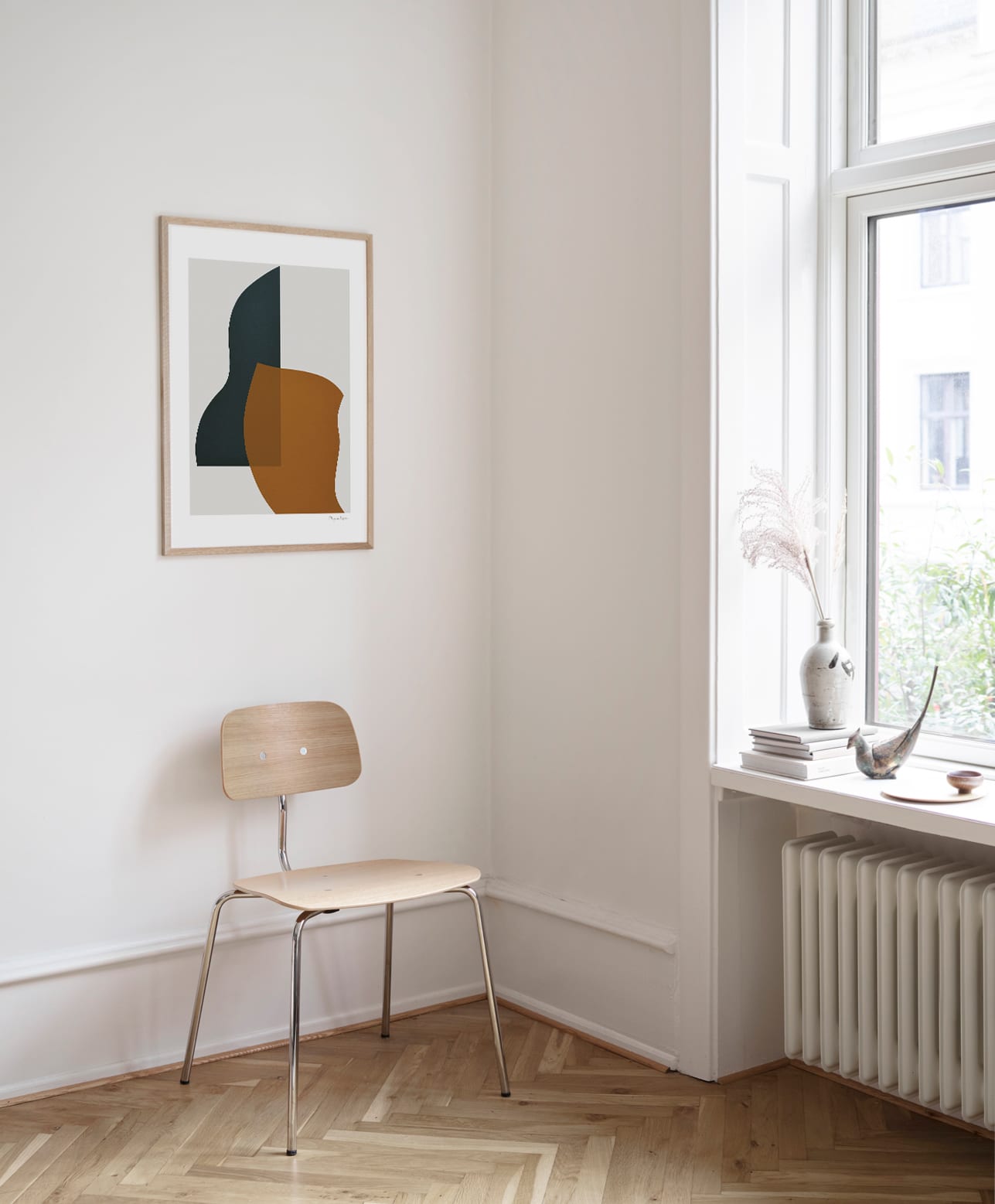 The Poster Club Art Prints Overlap Poster 30x40 cm Blau Orange