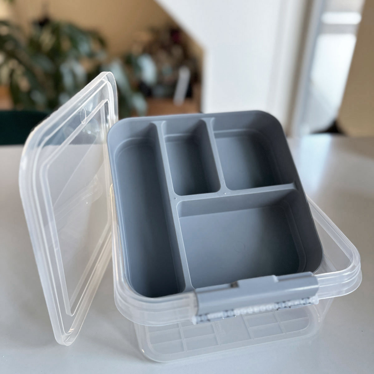 LS-LebenStil Möbel & Wohnen Sortierbox Aufbewahrungsbox Grau 26cm