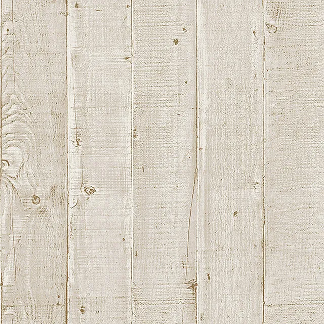 Mineheart Wallpaper Wood Effect Panel Tapete Creme Rolle