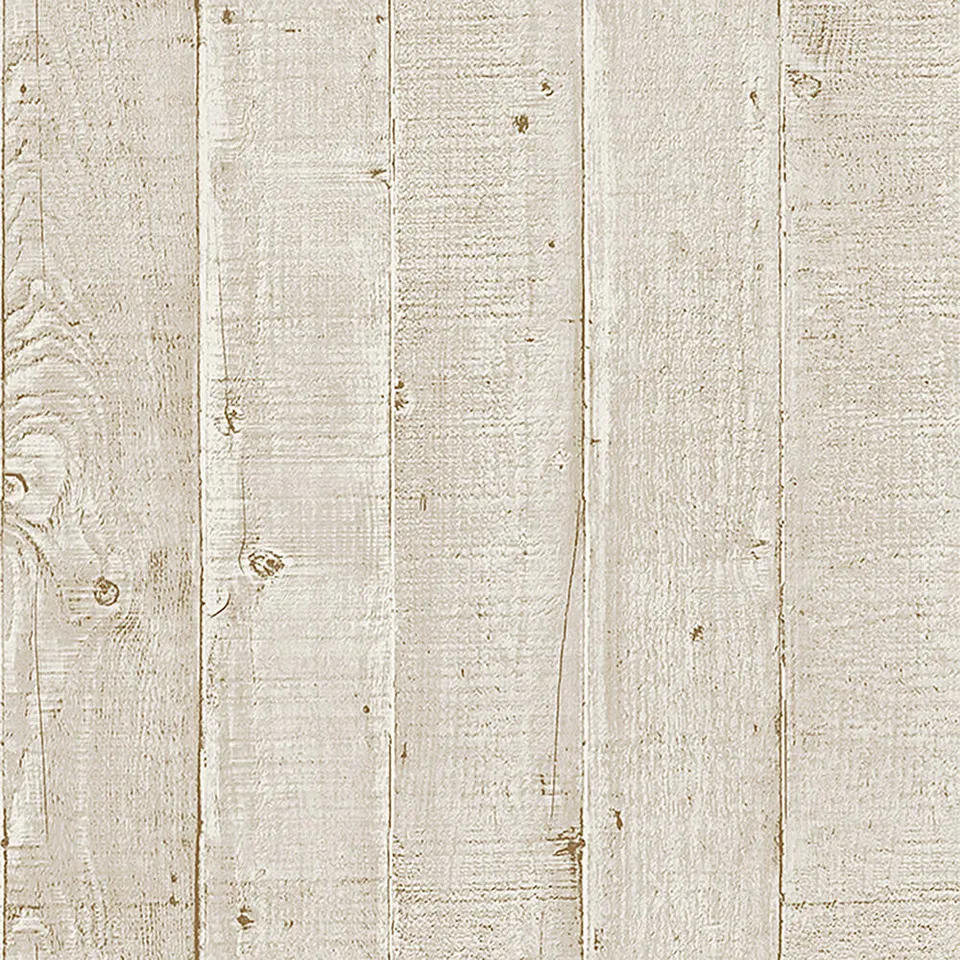 Mineheart Wallpaper Wood Effect Panel Tapete Creme Rolle