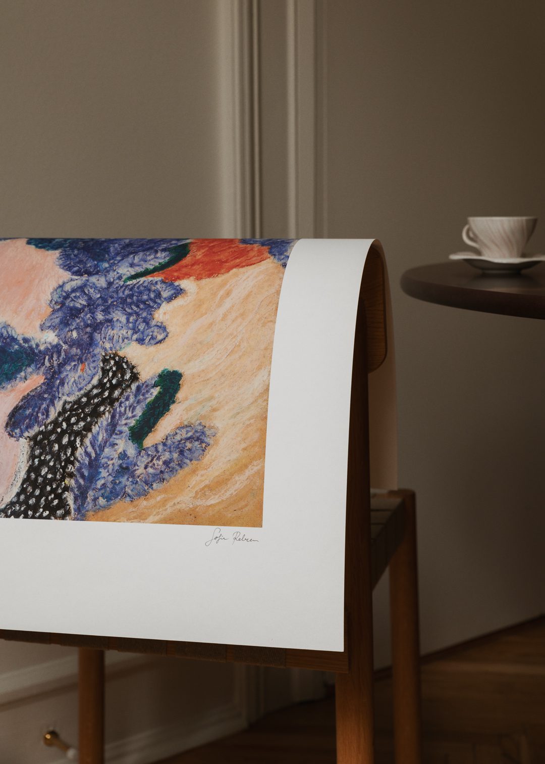 The Poster Club Umeko Poster 30x40 cm Blau Rosa