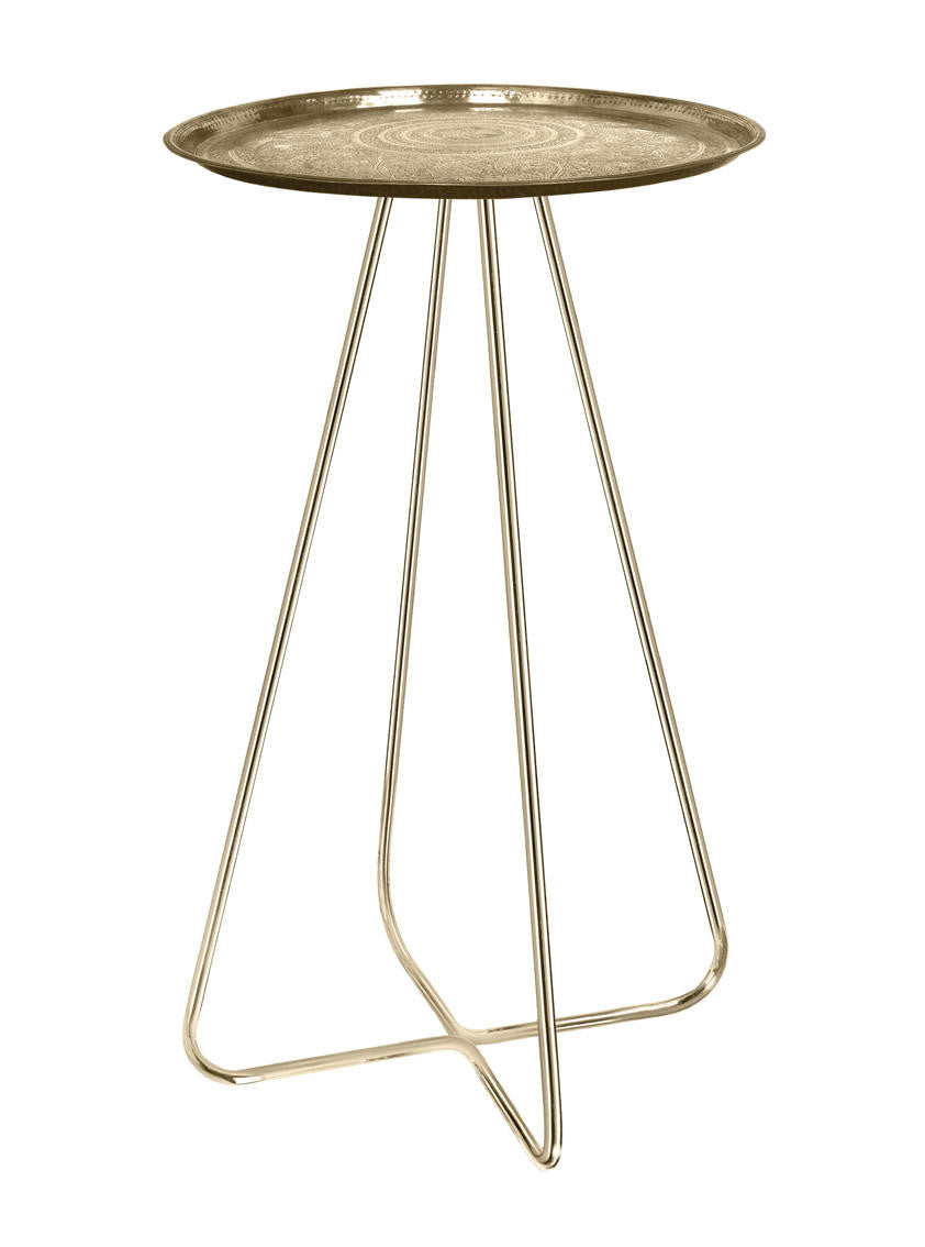 Mineheart Furniture New Casablanca Tisch Messing Mittel 47cm
