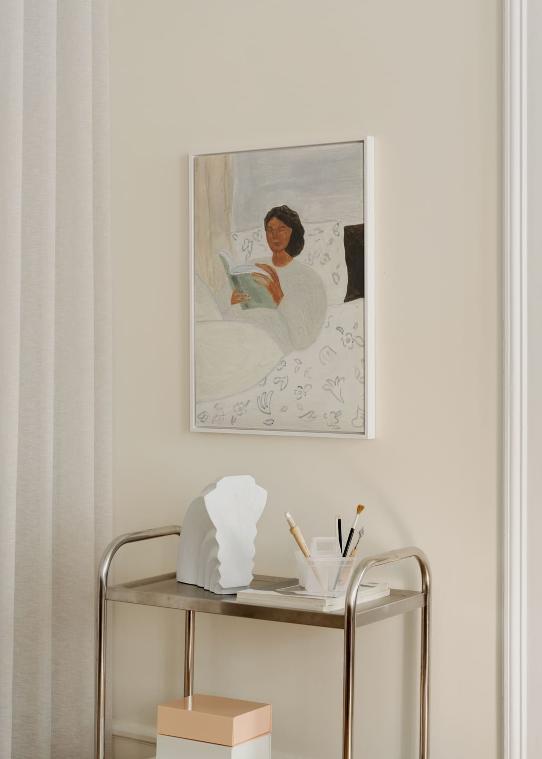 The Poster Club Art Prints Morning Read Leinwand 30x40 cm