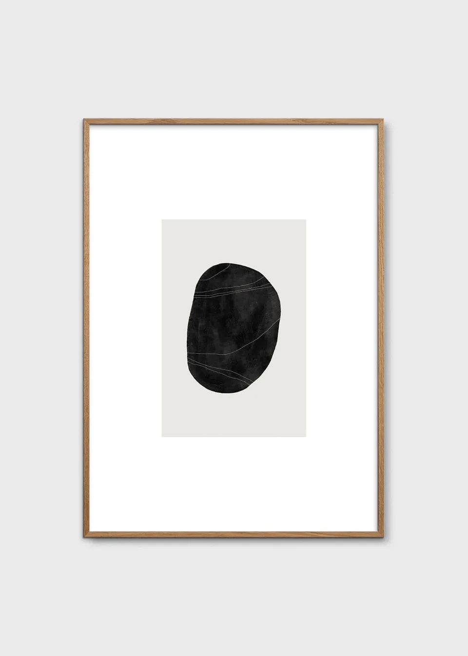 The Poster Club Art Prints Pebble 05 Poster 30x40 cm schwarz