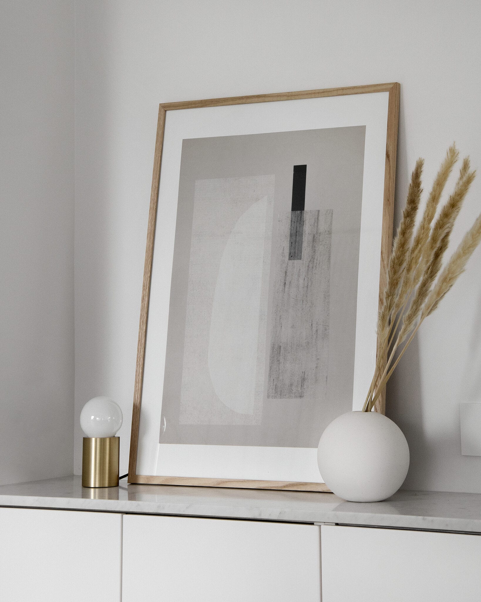 The Poster Club Art Prints Carrarra Poster 50x70 beige-grau