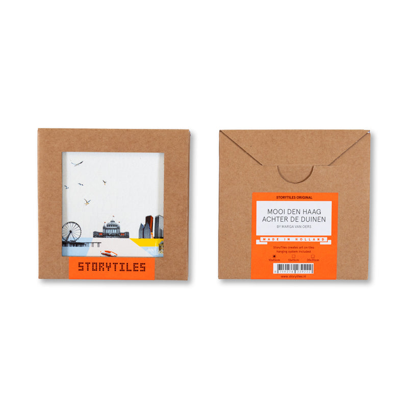 StoryTiles Delft Blue Mooi Den Haag Wandfliese S 10x10 cm