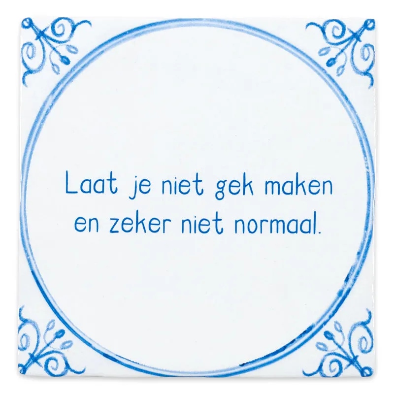 Storytiles Delft Blue Typical Fliese 10x10 cm eigener Text