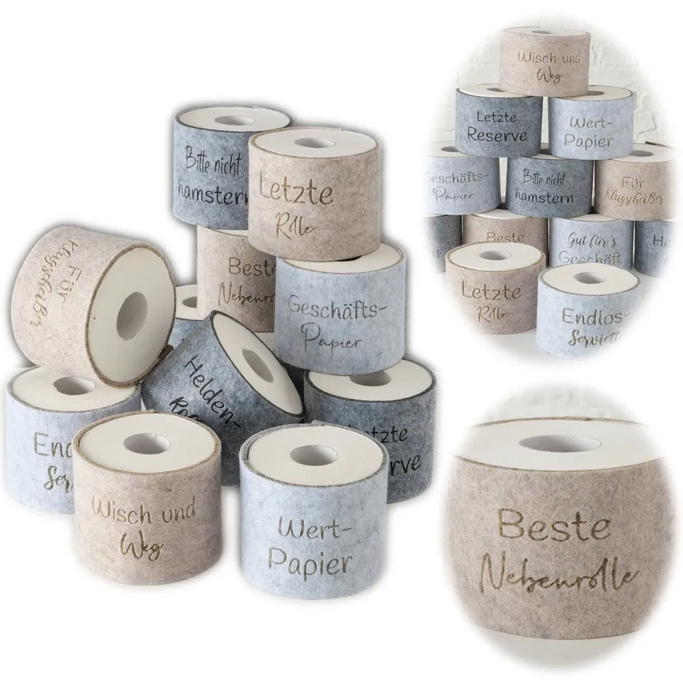 LS-LebenStil Beste Nebenrolle Banderole Filz beige Klohut