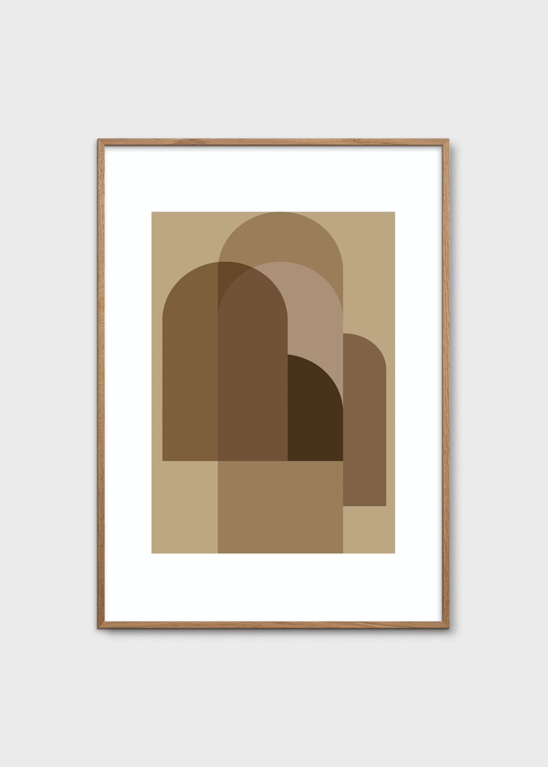 The Poster Club New Form 3 Poster A2 beige abstrakt