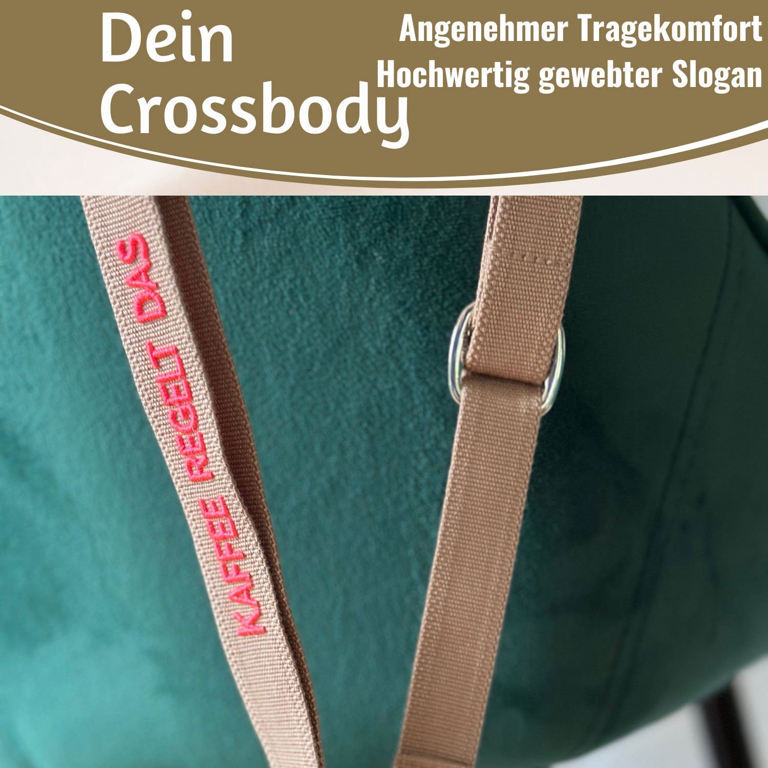 LS-LebenStil Handykette Kaffee regelt taupe pink 137 cm