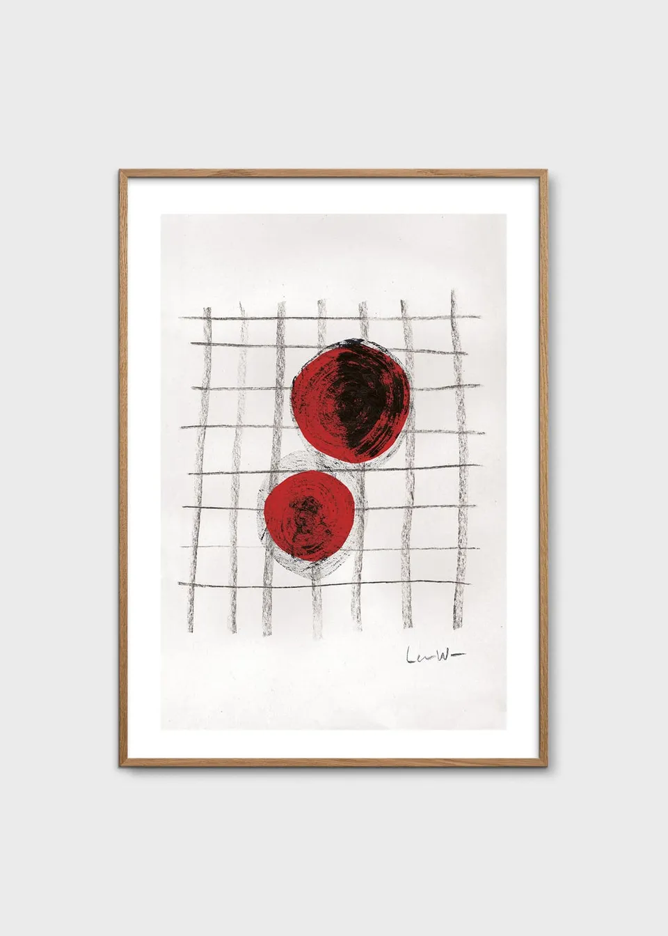 The Poster Club Art Prints Conversations Poster A4 grafisch rot