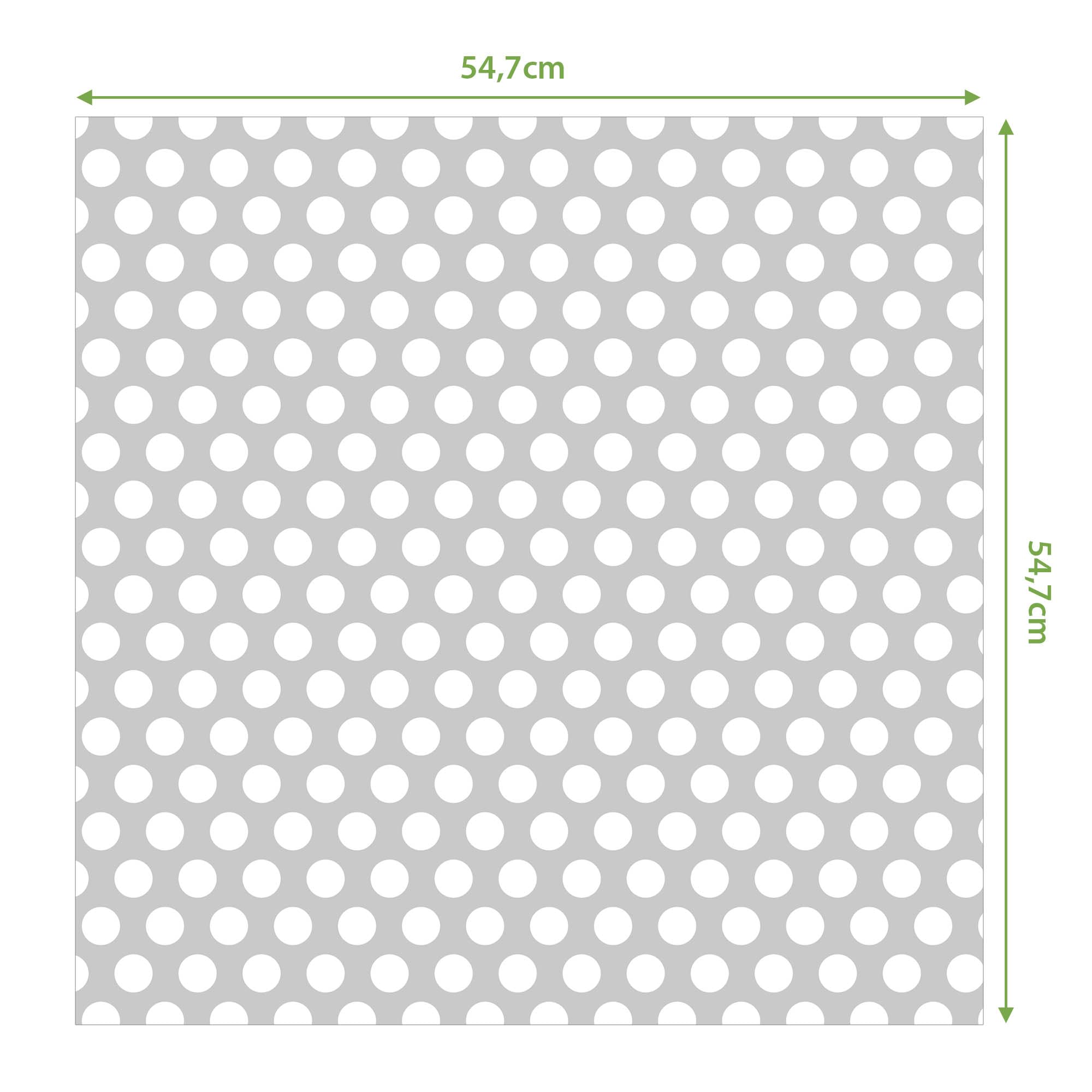 Banjado Möbelfolie Punkte Grau Tischfolie 55x55 selbstklebend