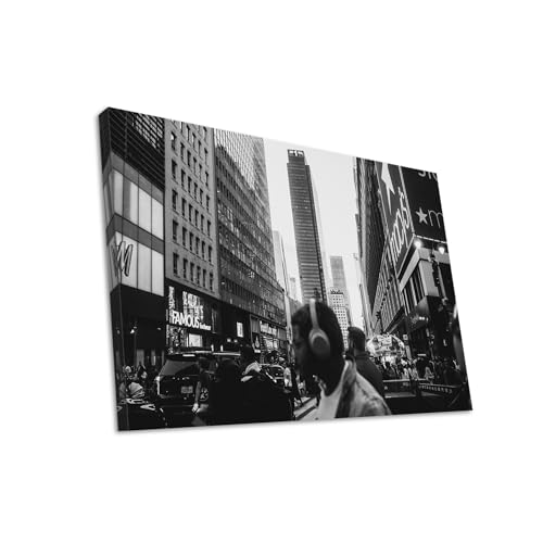 Hustling Sharks Wandbilder Bewegung im Alltag Leinwand 70x105 cm Stadt