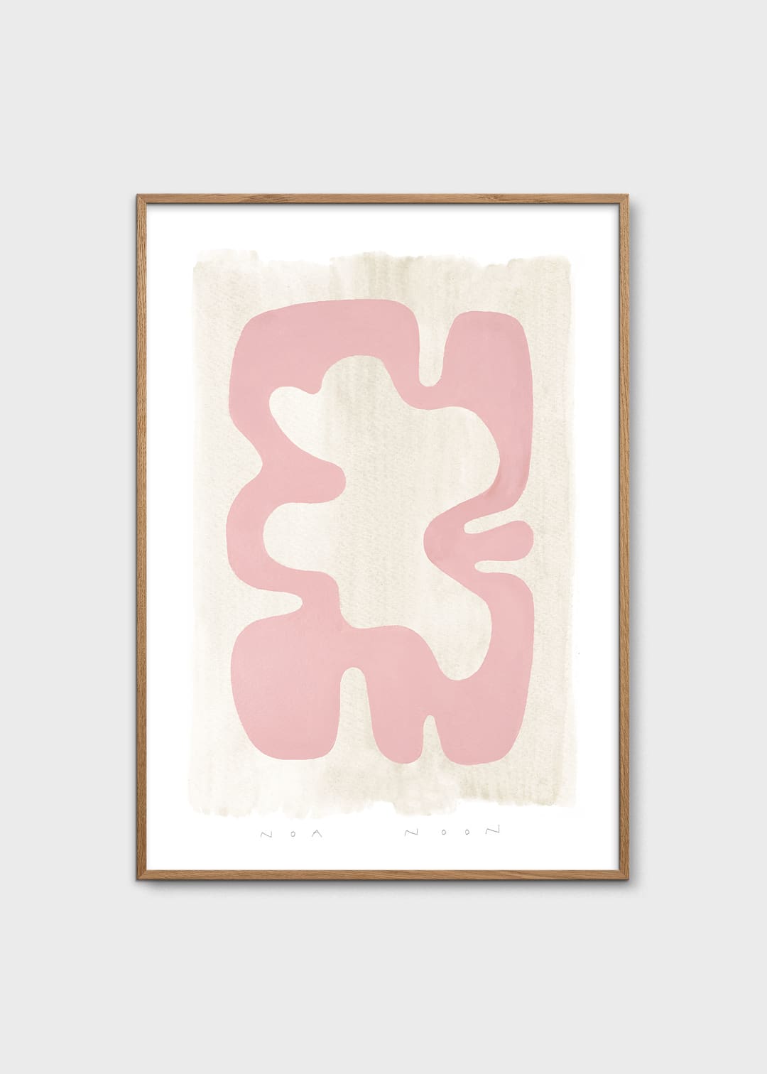 The Poster Club Hommage au Rose Poster 30x40 cm rosa abstrakt
