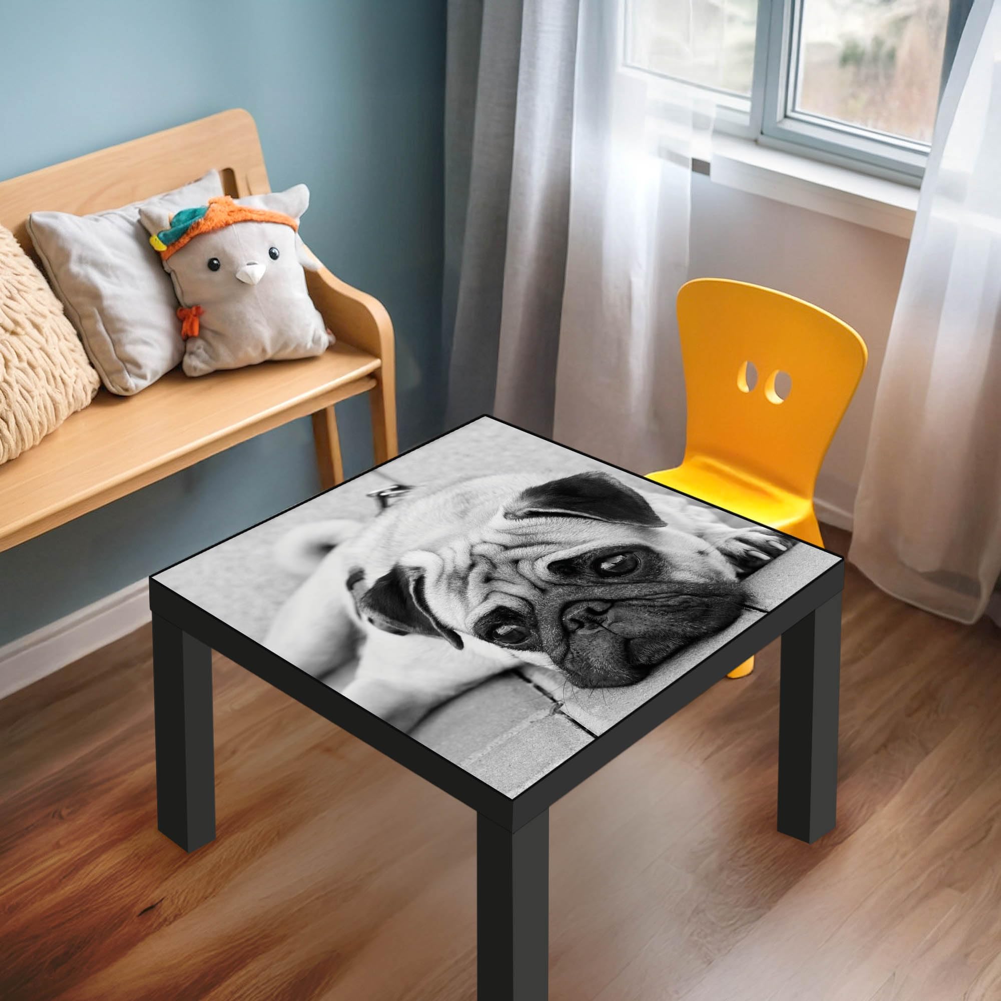 Banjado Möbelfolie Tischfolie Lotty 55x55 cm selbstklebend