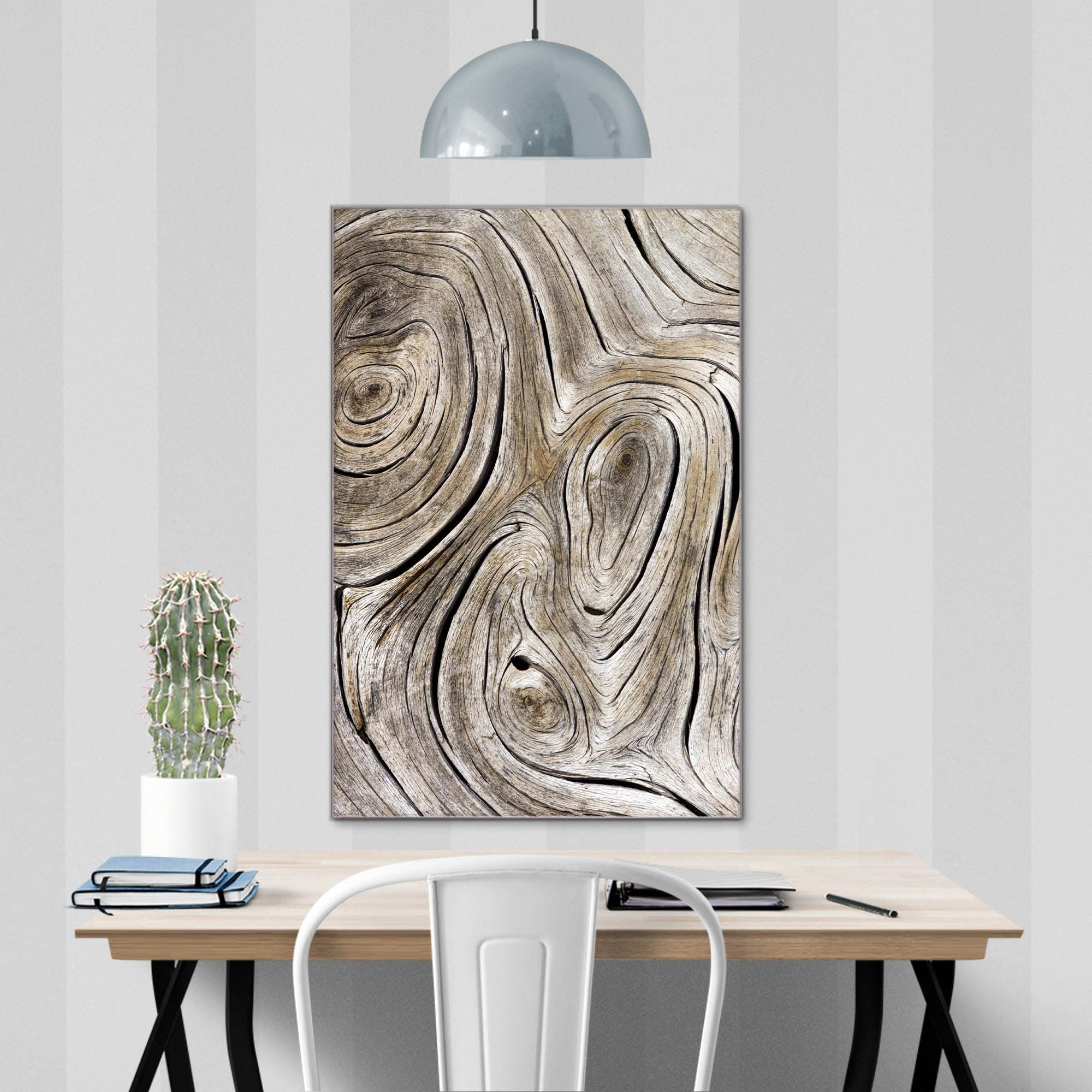 Banjado Magnettafel Holzwirbel Magnetboard 60x40 beschreibbar