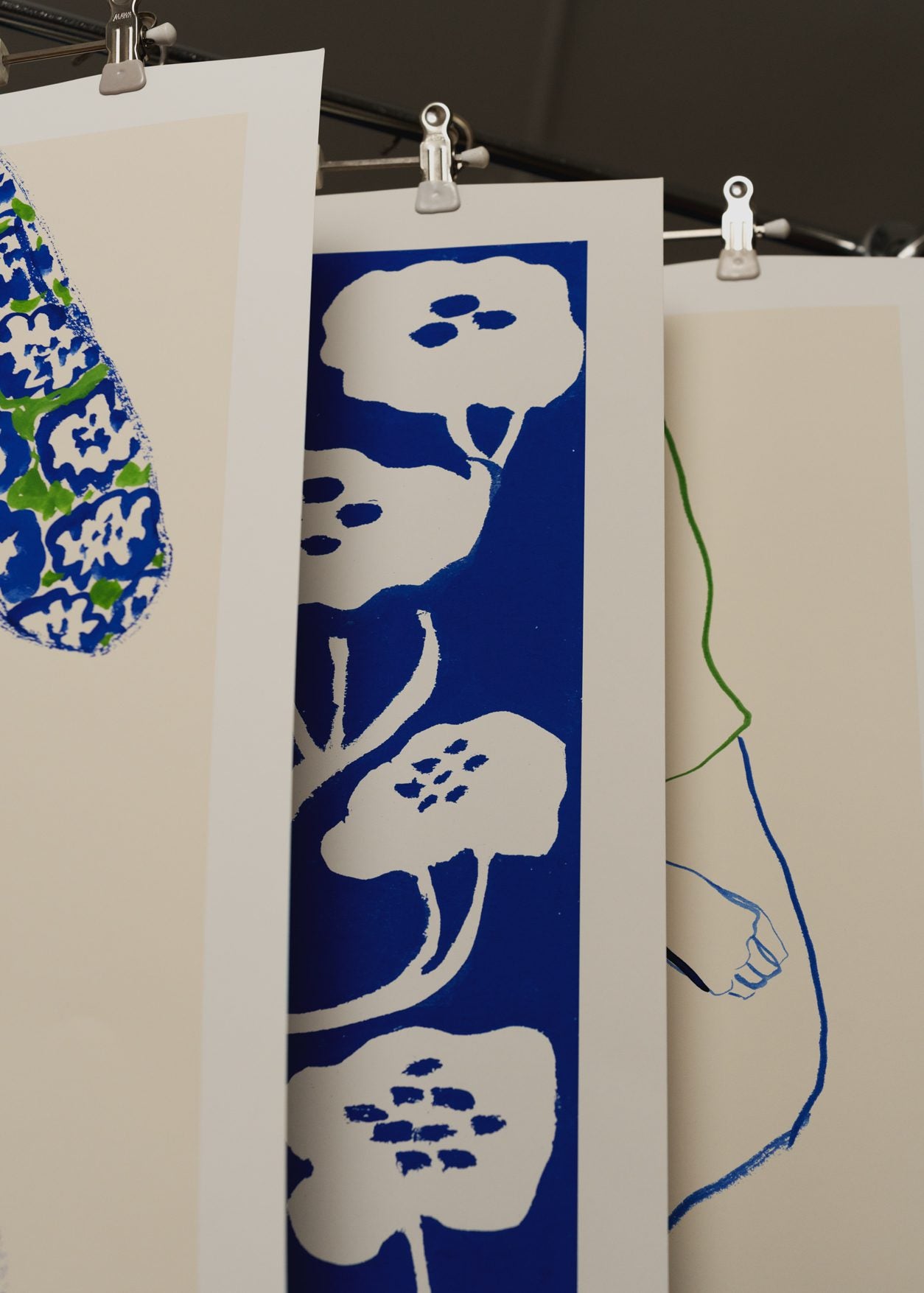 The Poster Club Art Prints Blue Flower Poster 30x40 cm Blau