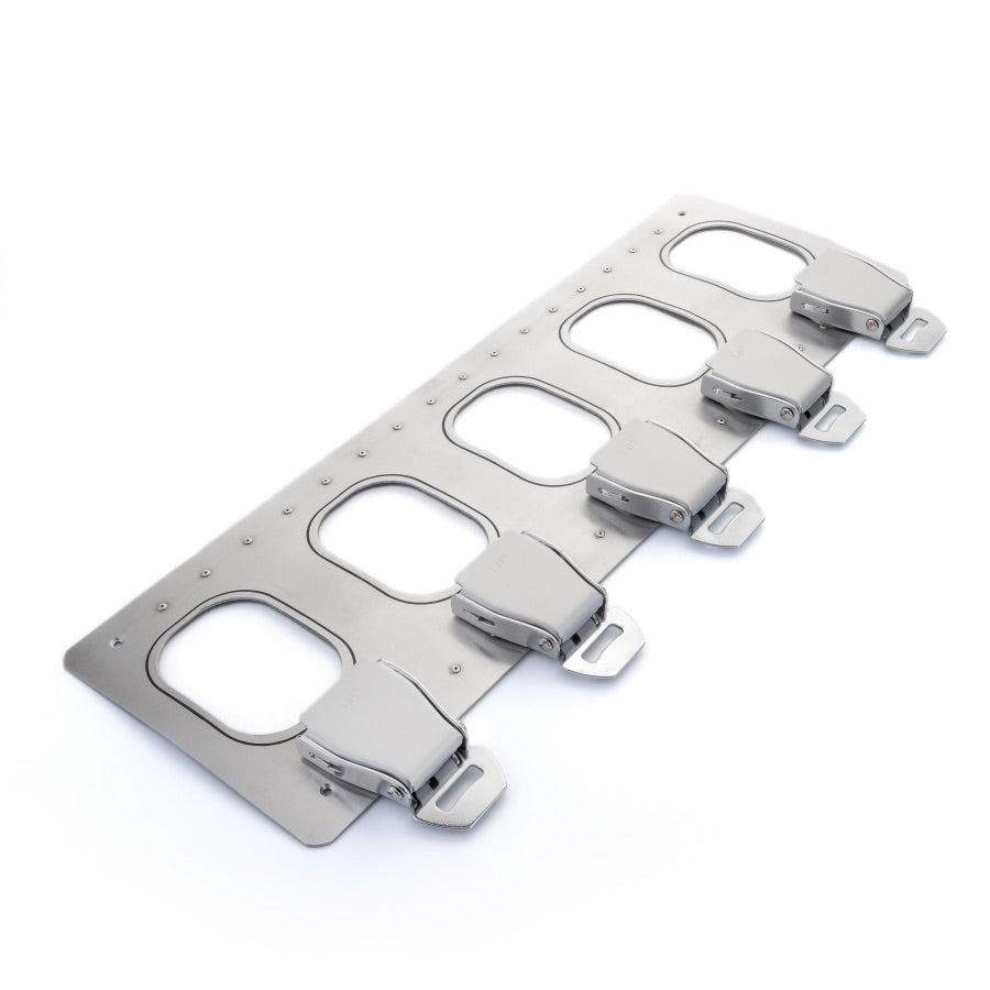 aircraftwindows Key Holder 5er Schlüsselbrett Alu Gurtschnalle Standard