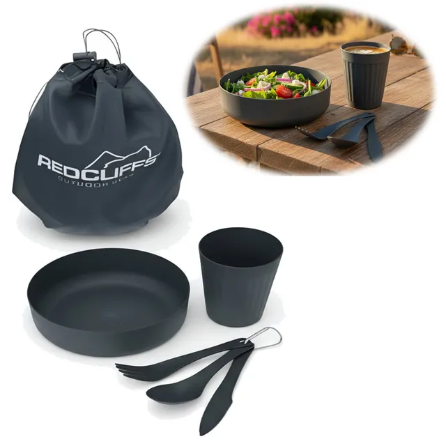 LS-LebenStil Picknick-Set 6-teilig mit Tragetasche