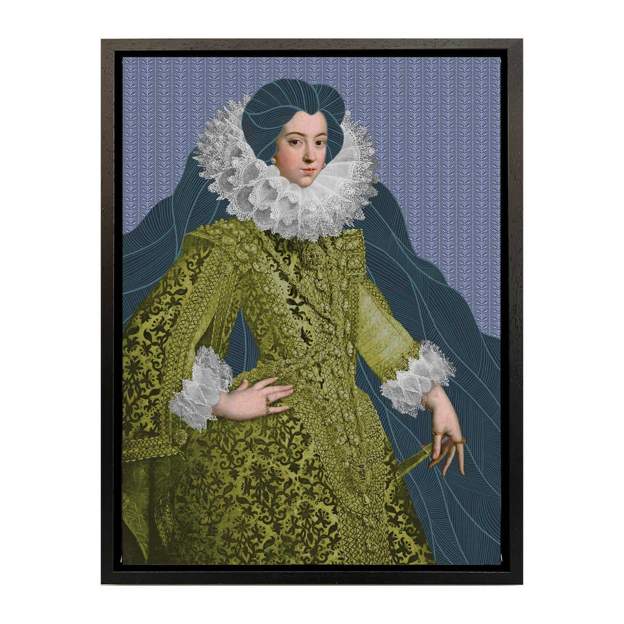 Mineheart Wall Art Noble Isabel Leinwandbild 61x81cm Grün