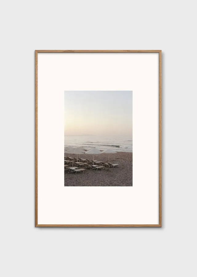 The Poster Club Sunset Swims Fotoposter A4 blau