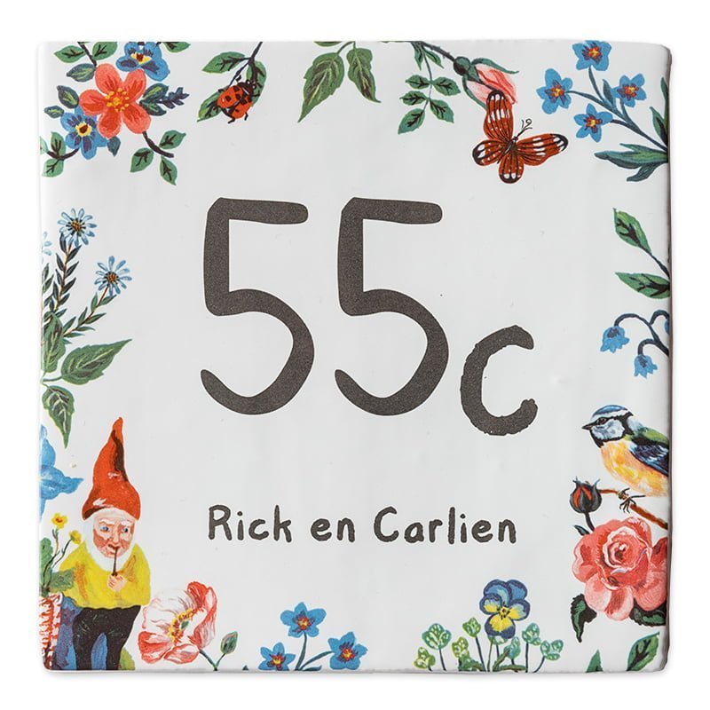 Storytiles Delft blue Het kaboutertje Wandfliese S 10x10 cm Hausnummer