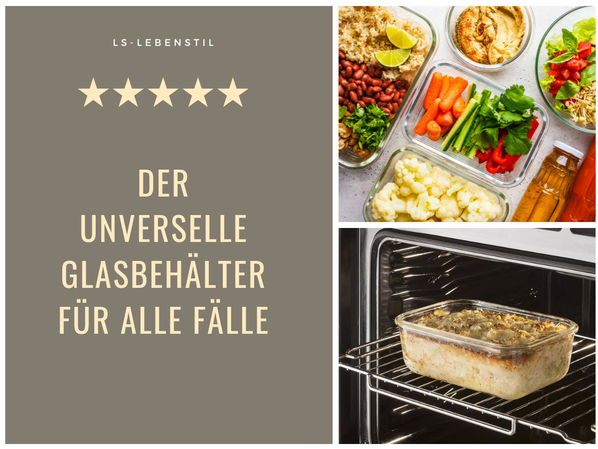 LS-LebenStil Cook & Lock Frischhaltedose Glas 1480ml