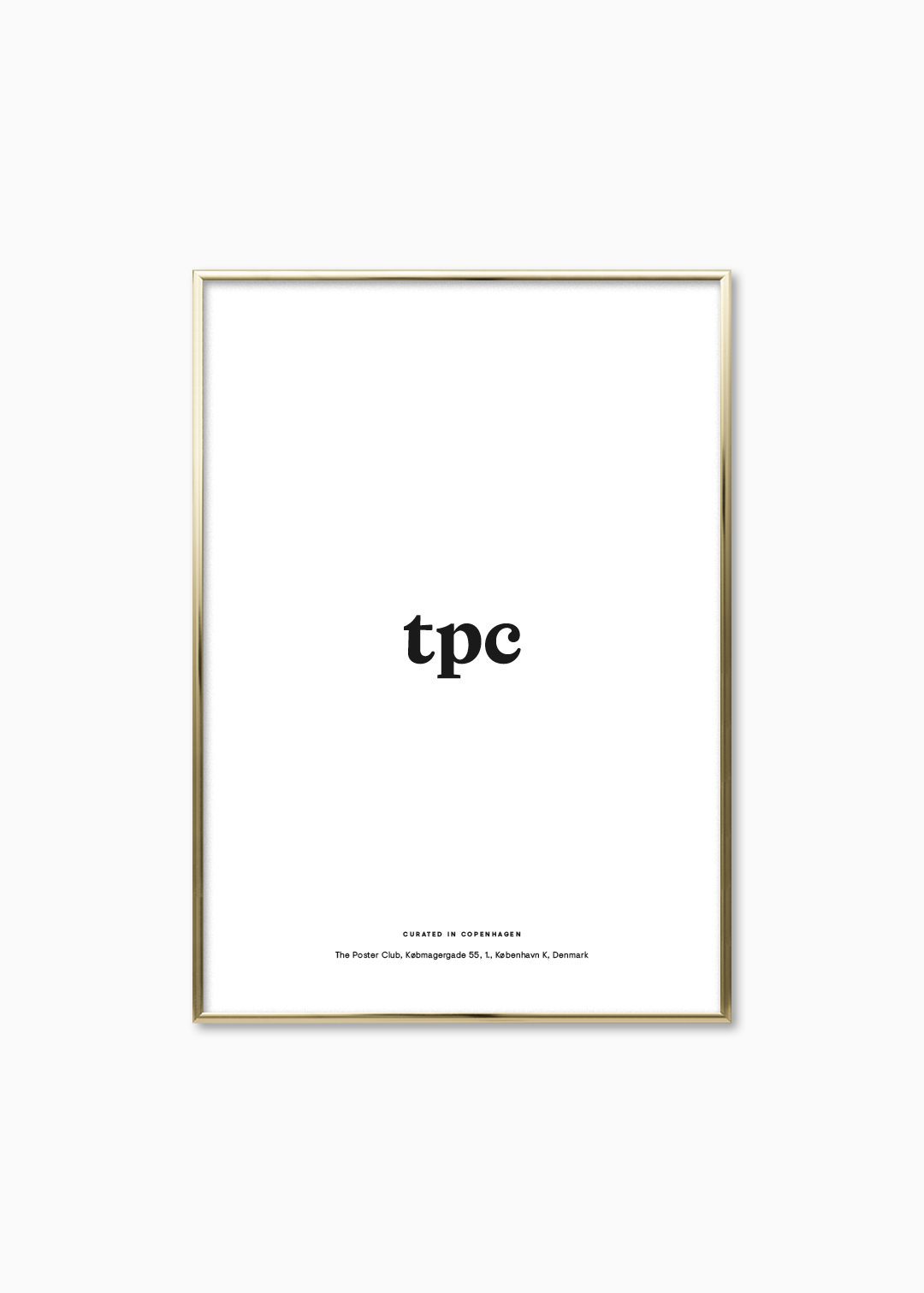 The Poster Club Brass Alu-Rahmen 50x70 cm messing