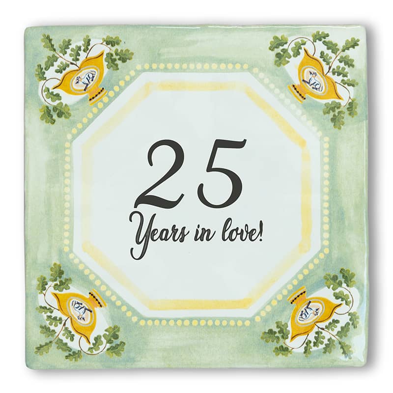 Storytiles Delft blue Garden Flowers Fliese S 10x10 cm Jubiläum