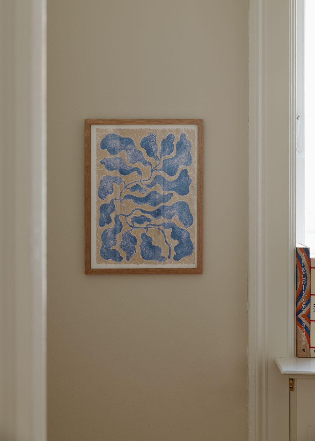 The Poster Club Rhythm Poster 30x40 cm beige blau abstrakt