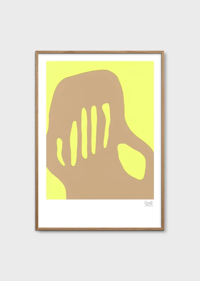The Poster Club Art Prints Summer in Marseille Poster A4 gelb