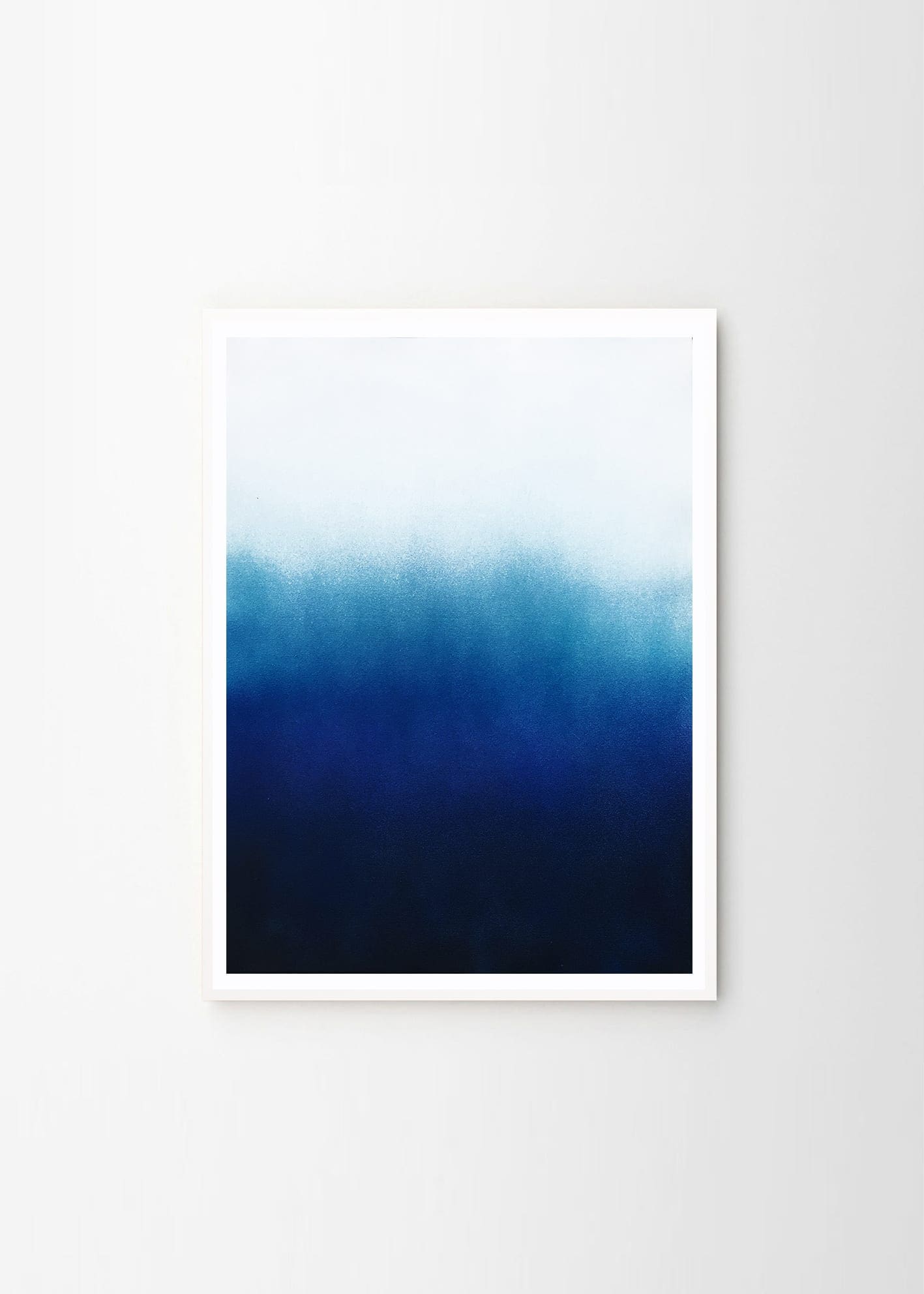 The Poster Club Hazy Blue Kunstdruck 79x108 cm blau abstrakt