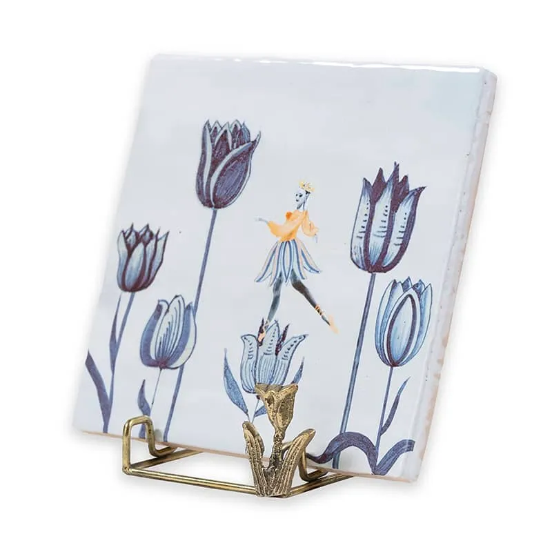 Storytiles Holdie Golden Tulip Fliesenhalter Gold Tulpe
