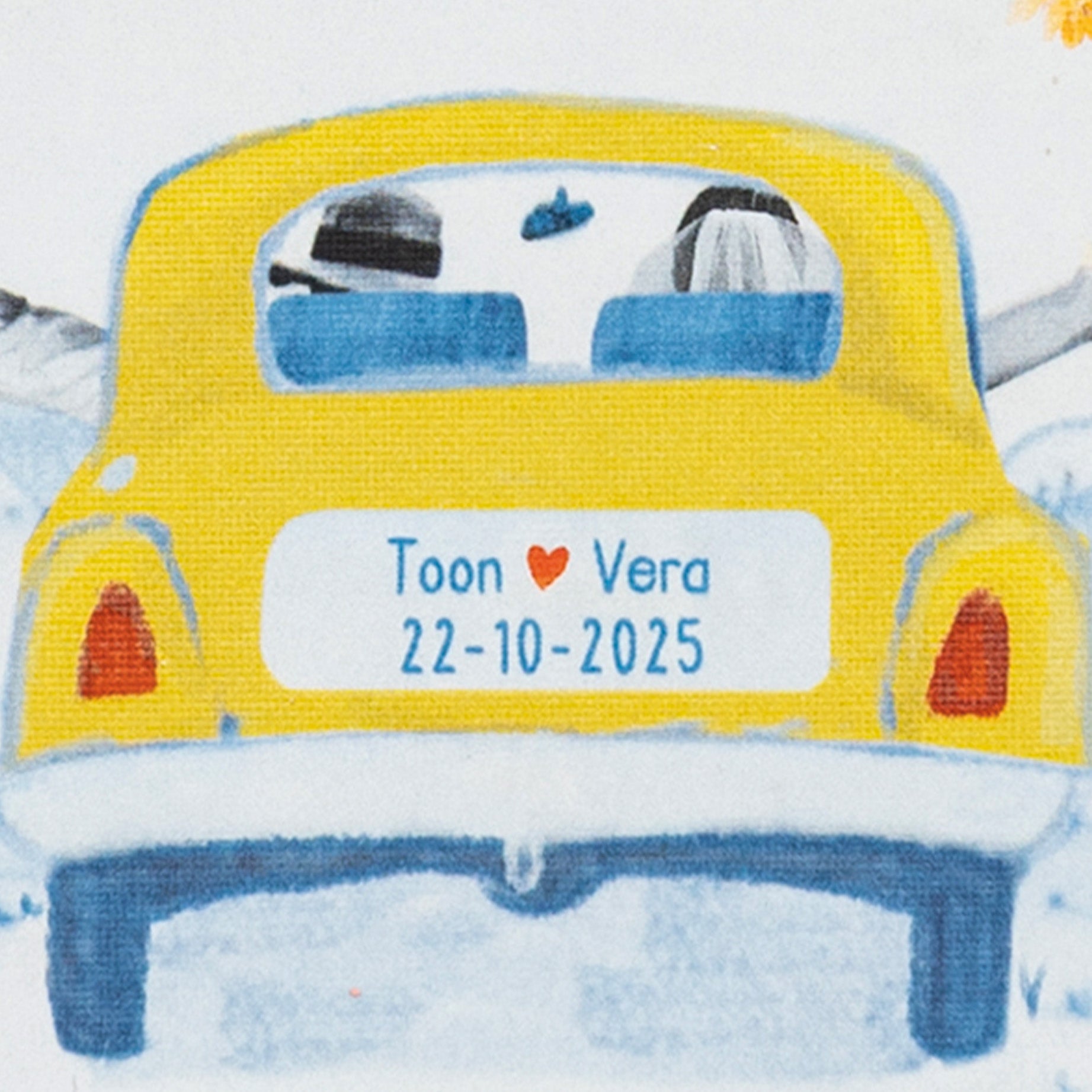 Storytiles Delft Blue Just married off we go Wandfliese S 10x10 cm