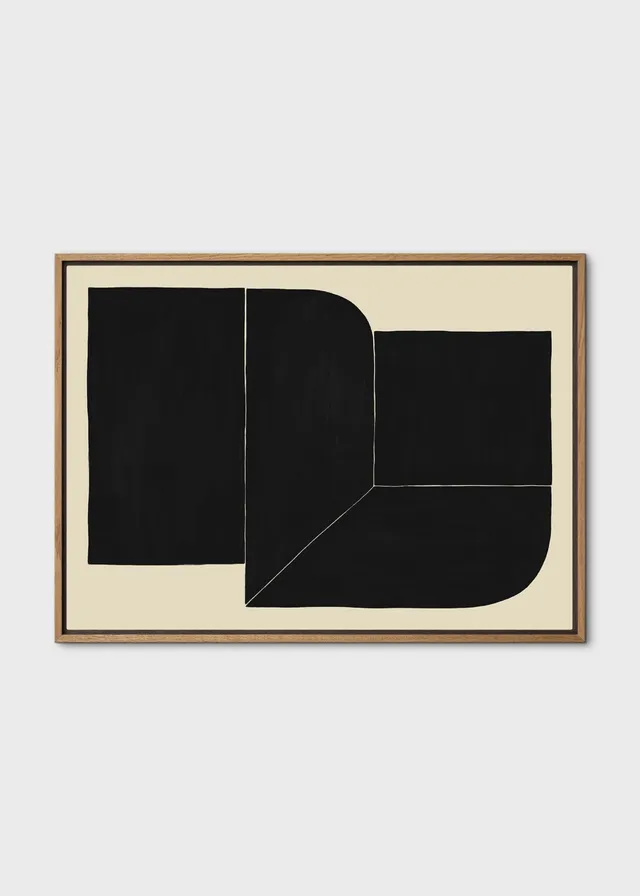 The Poster Club 6AM Leinwandbild 50x70 cm Schwarz Beige