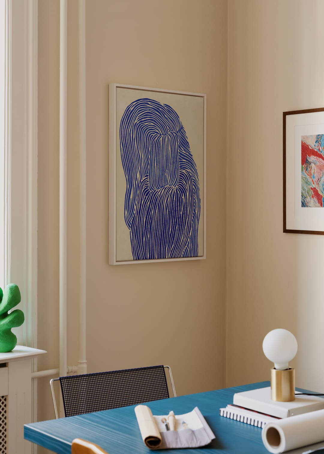 The Poster Club Deep Blue Leinwand 30x40 cm Eiche blau