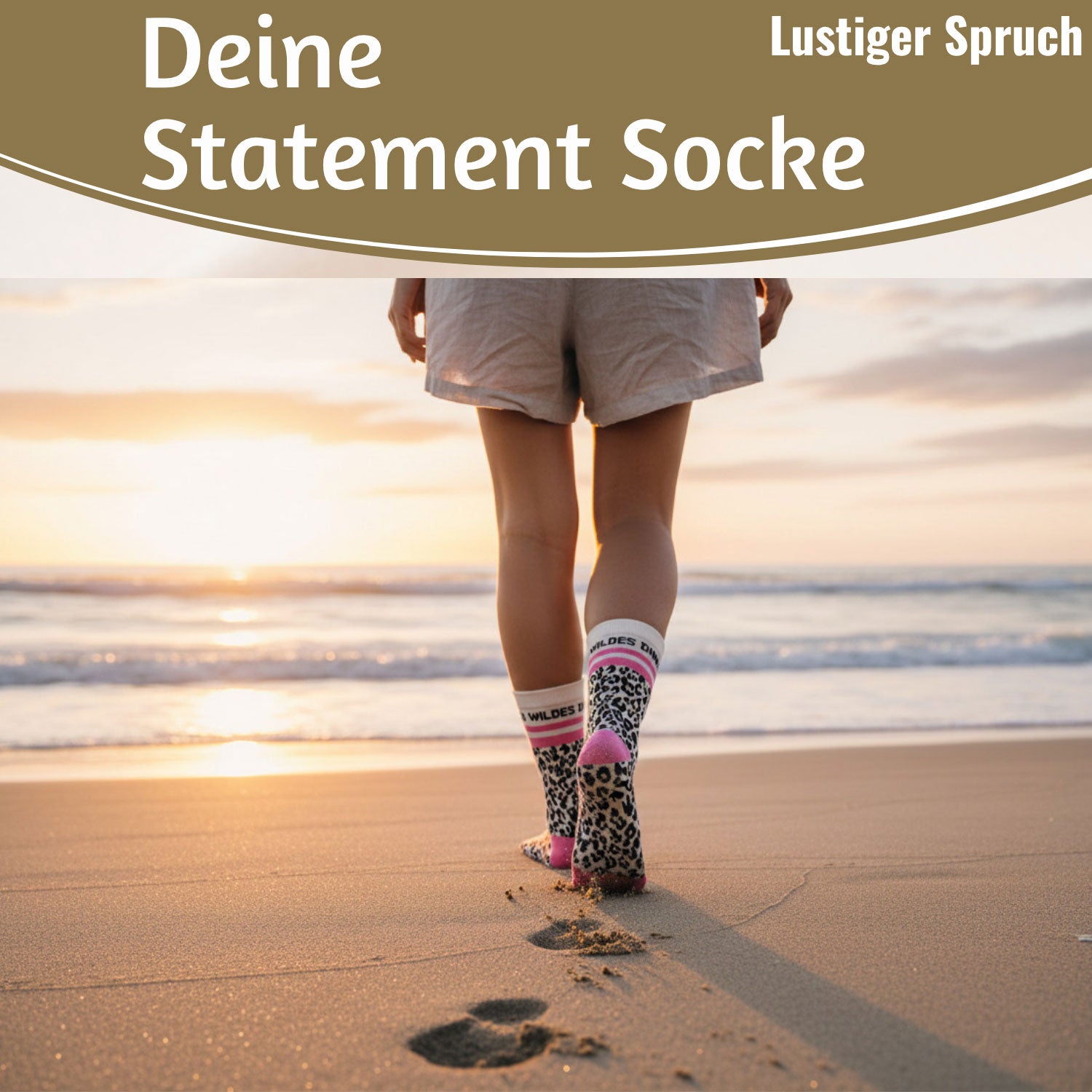 LS-LebenStil Socke 36-40 Du Wildes Ding Leo Damen