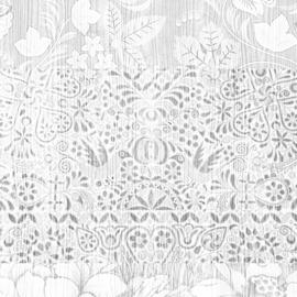 Mineheart Almost White Tapete Patchwork Weiß Panel-A