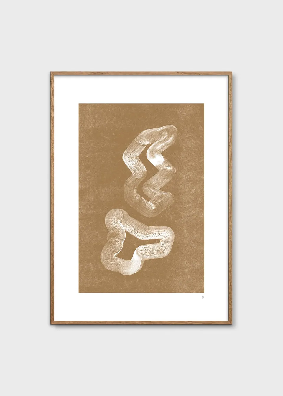 The Poster Club Lineshape 03 Poster 30x40 cm braun