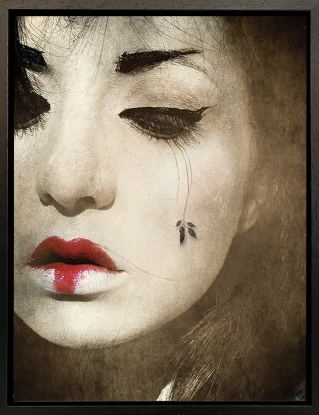 Mineheart Japanese Repose Leinwandbild 40 x 50 cm surreal
