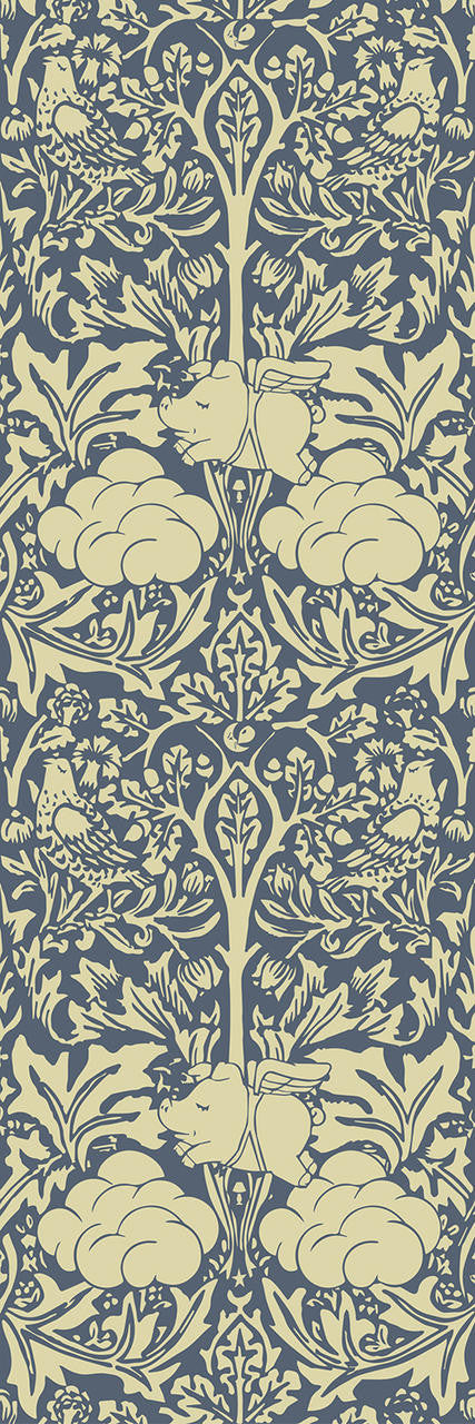 Mineheart Morris Dream Tapete Creme-Blau Vlies 52cm