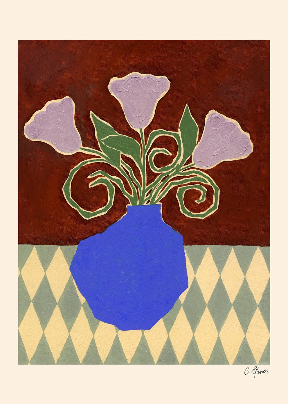 The Poster Club Purple Flowers Poster 30x40 cm Blumenmotiv