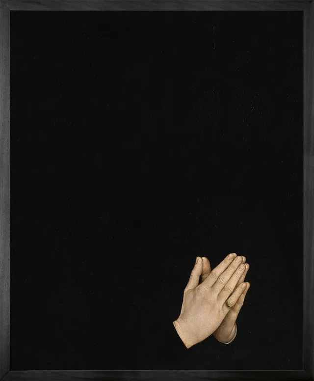 Mineheart Hands in Prayer Wandbild 30x41 cm Leinwand