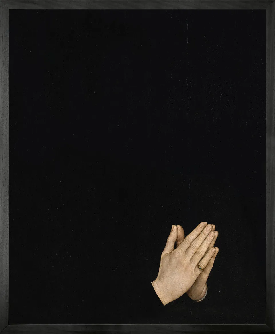 Mineheart Hands in Prayer Wandbild 30x41 cm Leinwand