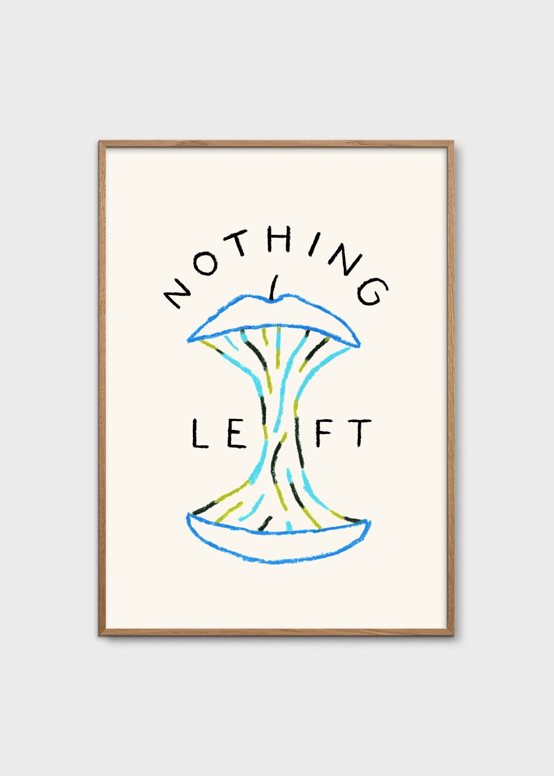 The Poster Club Nothing Left Poster 30x40 cm Blau-Grün