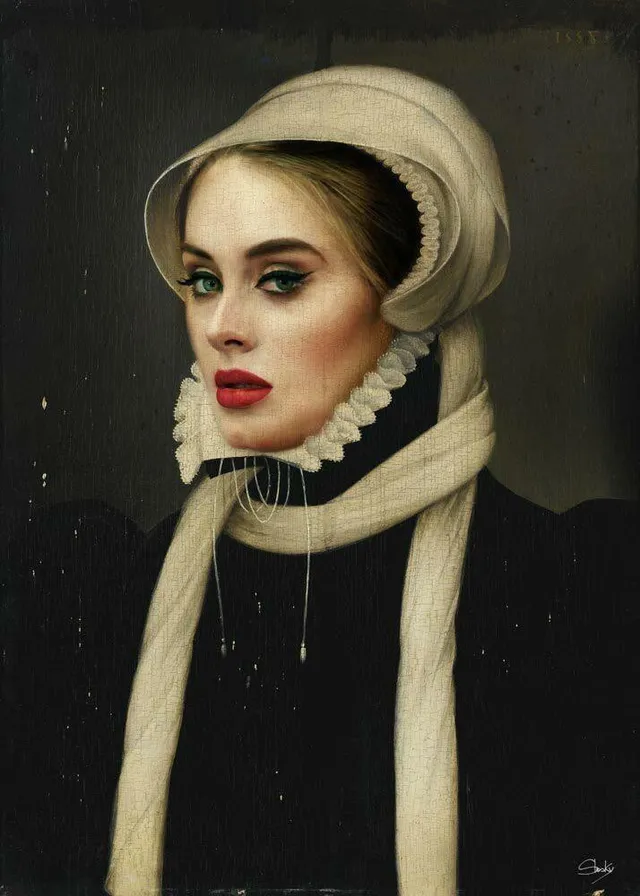 Mineheart Adele Kunstdruck limitiert 50x70 cm Auflage 10