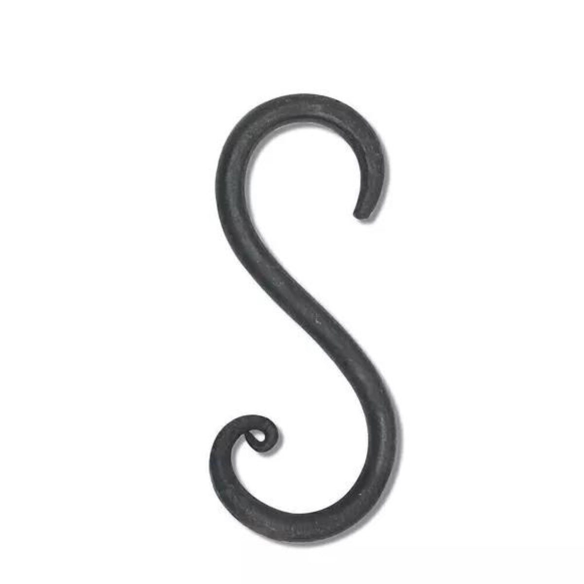 LS-LebenStil S-Haken Kleiderhaken 4er Set 7x4cm Eisen Schwarz