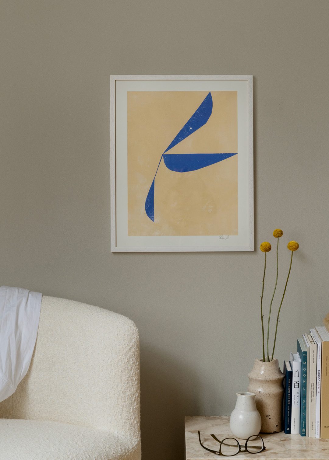 The Poster Club Move No. 04 Poster 40x50 beige-blau