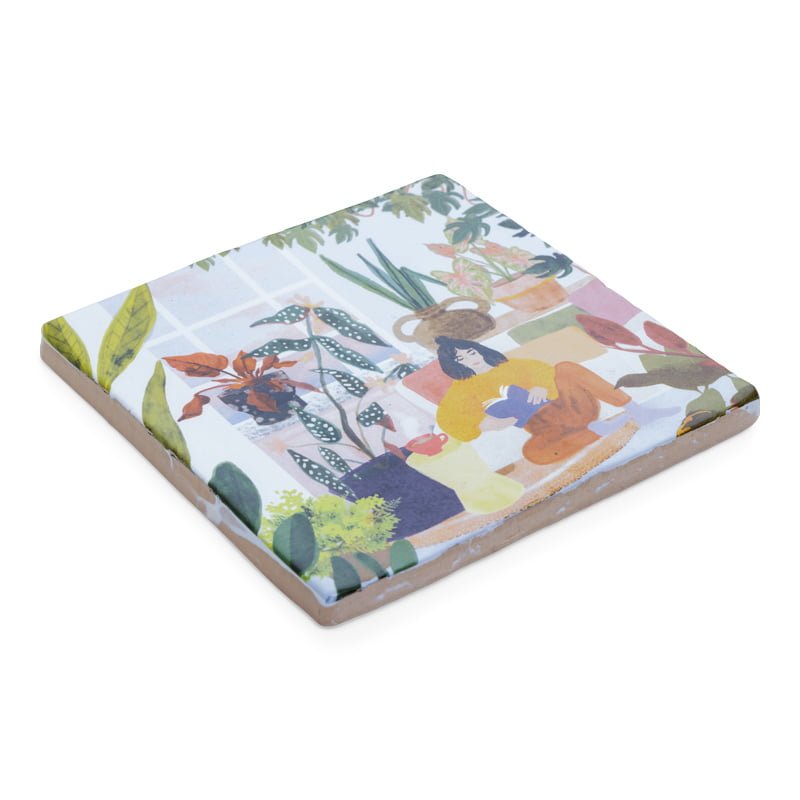 StoryTiles Delft blue Tot rust komen Fliese S 10x10 cm Pflanzen